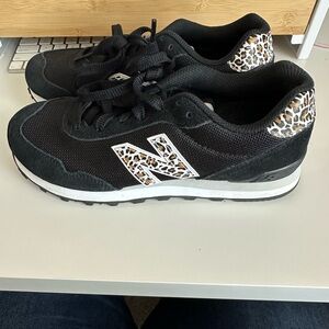 New Balance Women’s 515v3 Black and Leopard Print Sneakers